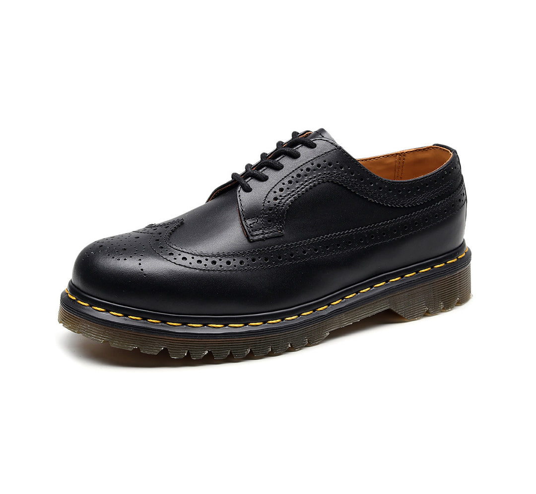 Herren klassische Brogue Derby Schnürschuhe mit gepolsterter Luftsohle EB