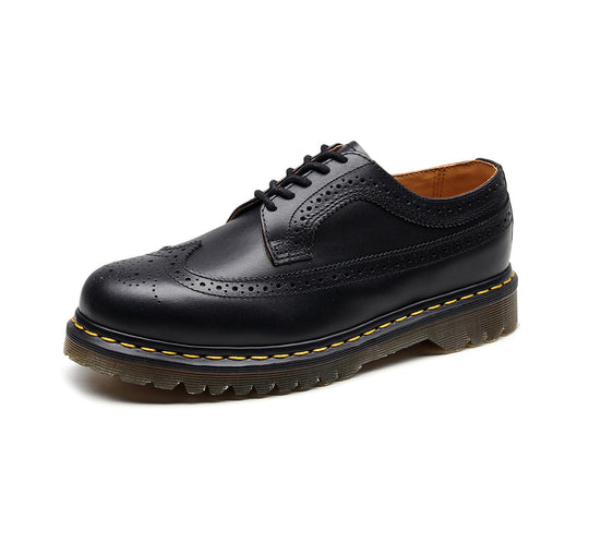Herren klassische Brogue Derby Schnürschuhe mit gepolsterter Luftsohle EB