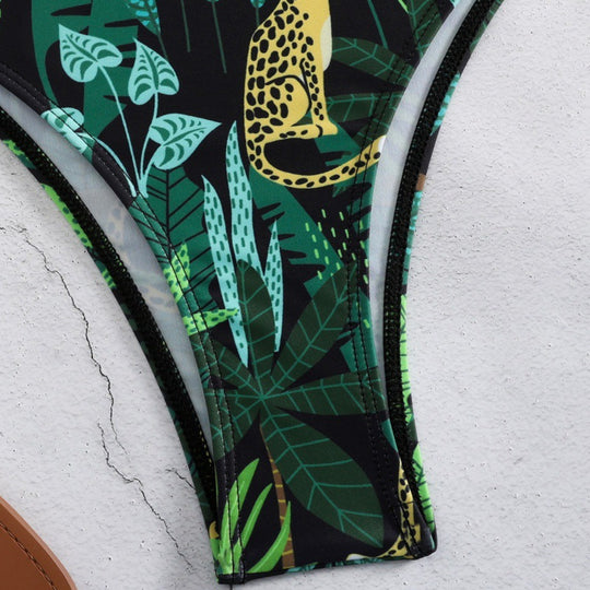 Damen Langarm-Schwimmanzug mit modischem Tiermotiv EB