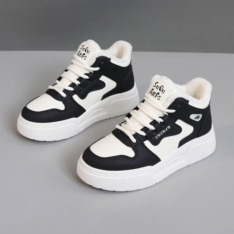 Damen High-Top Sneakers mit warmem Innenfutter und rutschfester Sohle EB