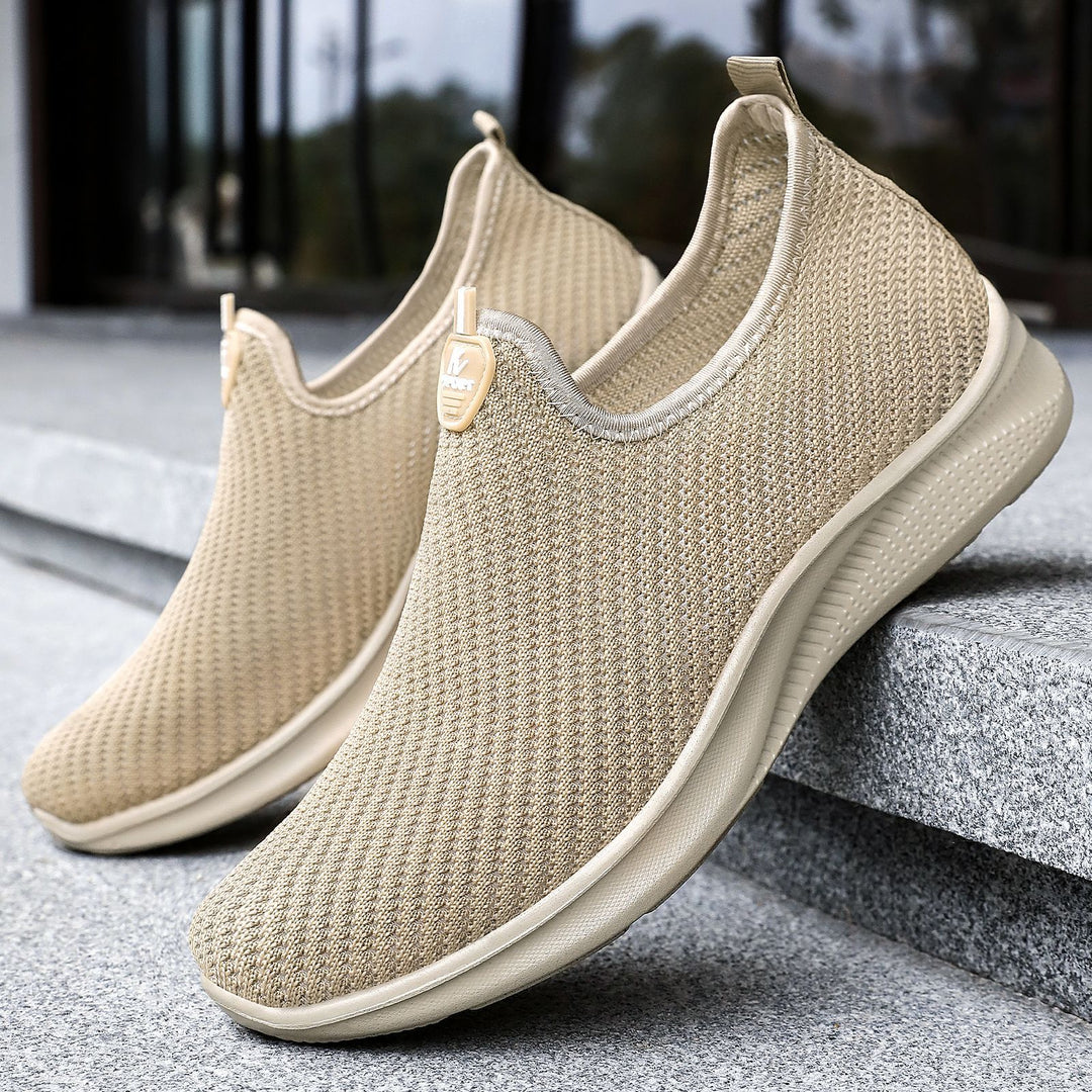 Damen nan nahtloser Komfort-Slip-On Sneaker mit feinem Stricknetz, elastischem Einstieg und reaktiver Leichtdämpfung EB