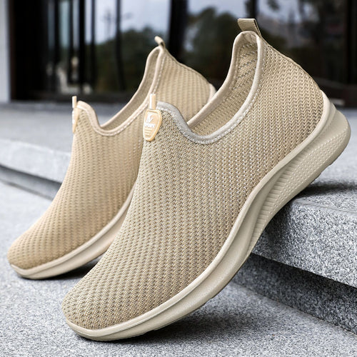 Damen nan nahtloser Komfort-Slip-On Sneaker mit feinem Stricknetz, elastischem Einstieg und reaktiver Leichtdämpfung EB