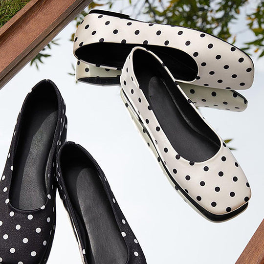 Damen Ballerinas aus hochwertigem Kunstleder mit elegantem Design EB