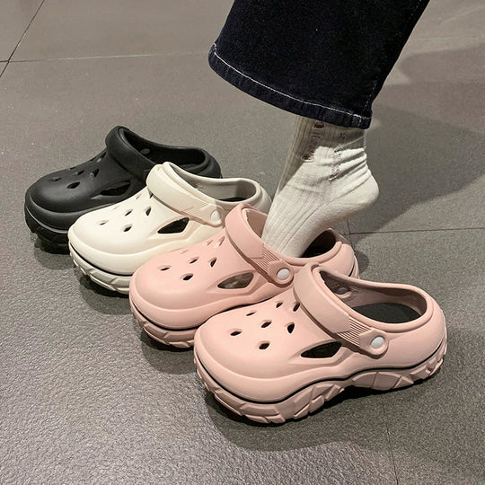 Damen Komfortable Clogs mit rutschfester Sohle EB