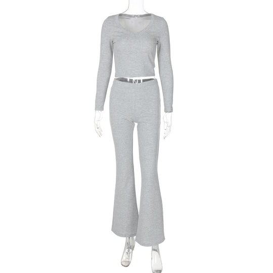 Damen modischer Jumpsuit mit lässigem Schnitt und weichem Material EB