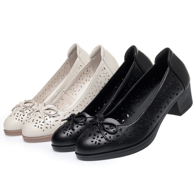 Damen Komfortable Cut-Out Ballerinas EB