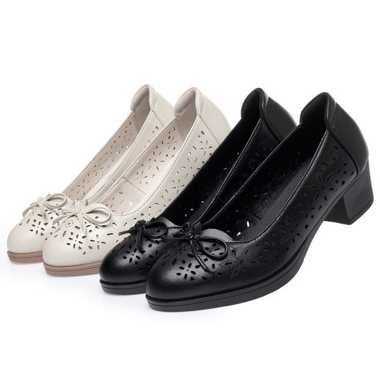 Damen Komfortable Cut-Out Ballerinas EB