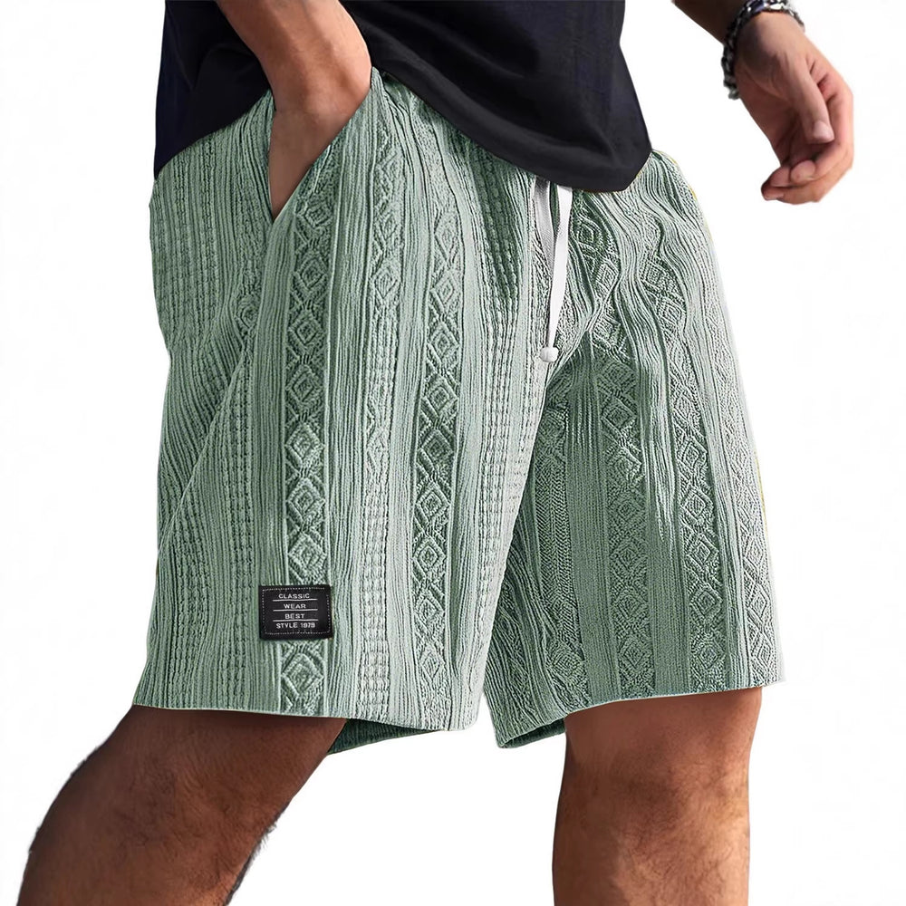 Herren Stilvolle Freizeithosen im lässigen Strickdesign EB