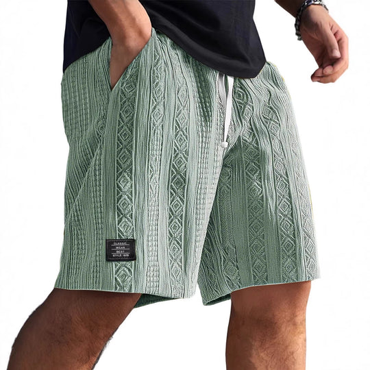 Herren Stilvolle Freizeithosen im lässigen Strickdesign EB