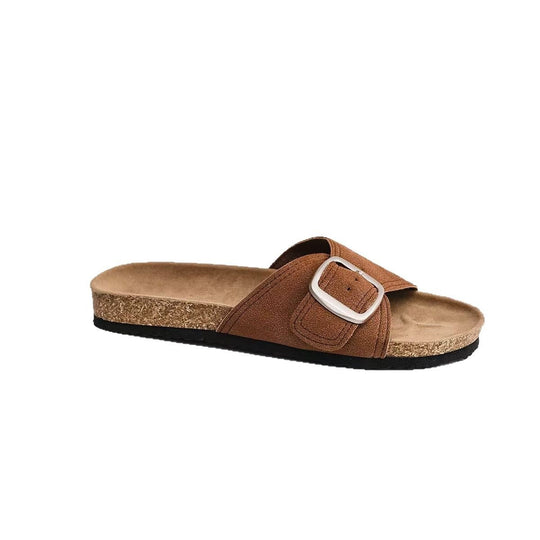 Damen komfortable Riemchensandalen mit modischem Schnallen-Design EB