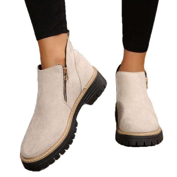 Damen Slip-On Boots mit robustem Profil und komfortabler Einlage EB