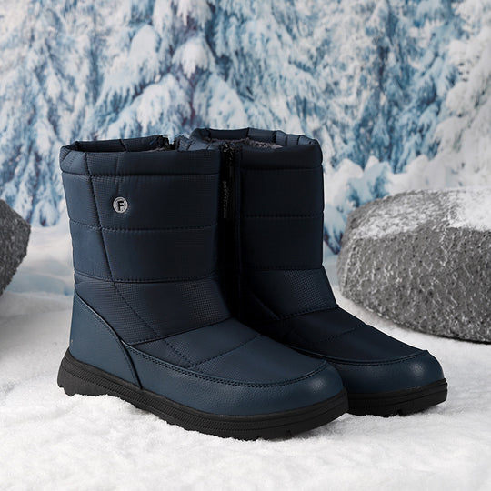 Damen isolierte Winterstiefel mit rutschfester Sohle und praktischem Schnellverschluss EB