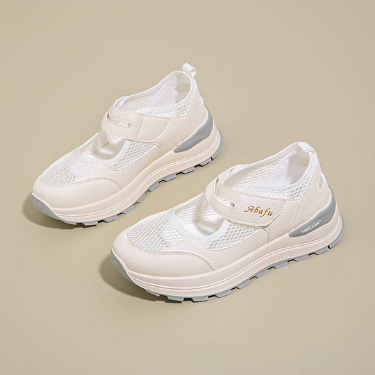 Damen Freizeitsneaker mit atmungsaktivem Mesh-Obermaterial und gepolsterter Innensohle EB