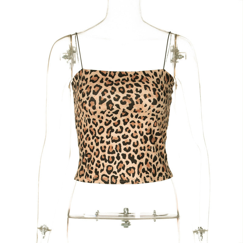 Damen Gemustertes Spaghetti-Top EB