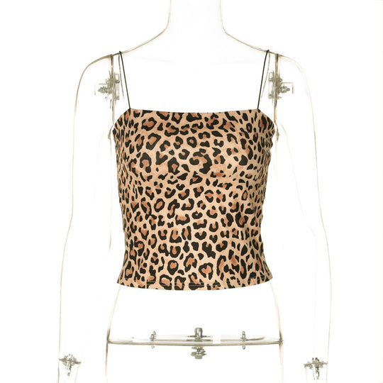 Damen Gemustertes Spaghetti-Top EB