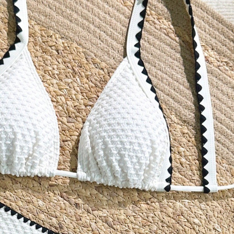 Damen Bikini-Set mit raffinierten Rüschendetails und verstellbaren Trägern EB