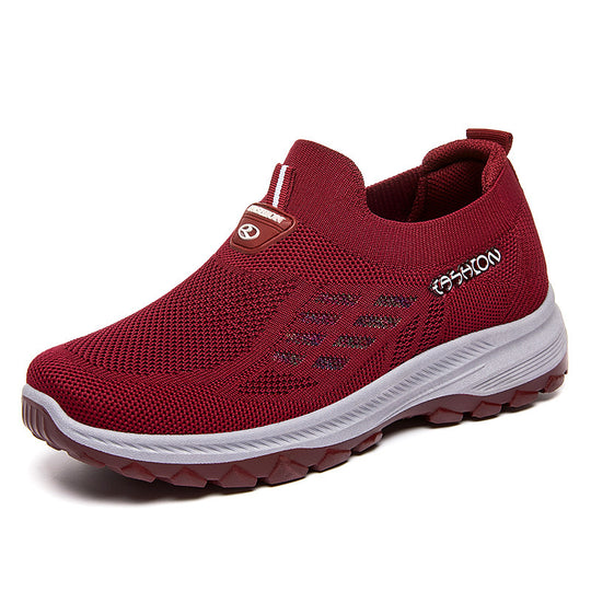 Damen Sportliche Strick-Sneaker mit rutschfester Sohle EB