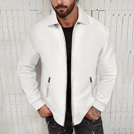 Herren modische Freizeitjacke mit strukturiertem Design und Modernem Schnitt EB
