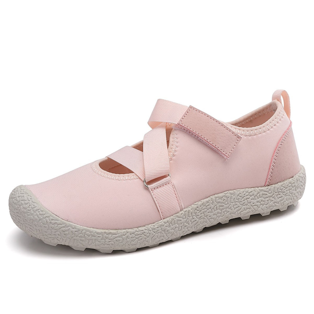 Damen Komfortable und atmungsaktive Aquaschuhe mit verstellbarem Klettverschluss EB