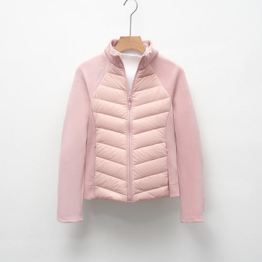 Damen gesteppte Sportjacke mit hohem Kragen und funktionalen Reißverschlusstaschen EB
