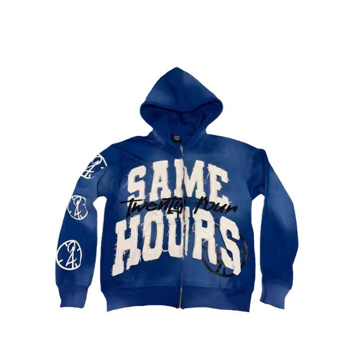 Damen Kapuzenpullover mit auffälligem Schriftzug EB