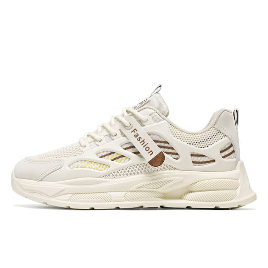 Damen sportliche Sneaker mit atmungsaktivem Netzmaterial und stabiler Dämpfung EB