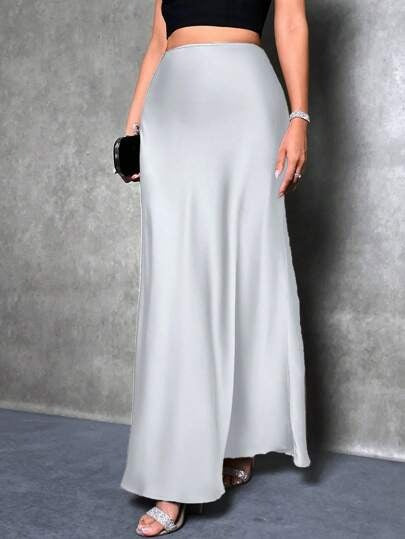 Damen Maxirock mit fließendem Schnitt und elegantem Fall EB