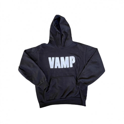 Unisex nan Kapuzensweatshirt mit Used-Frontdruck und Kängurutasche EB