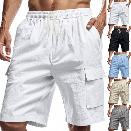 Herren Cargo-Shorts mit praktischen Seitentaschen und verstellbarem Kordelzug EB