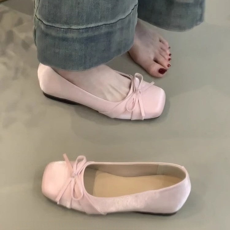 Damen Ballerinas mit dekorativem Schleifendetail und komfortablem Fußbett EB
