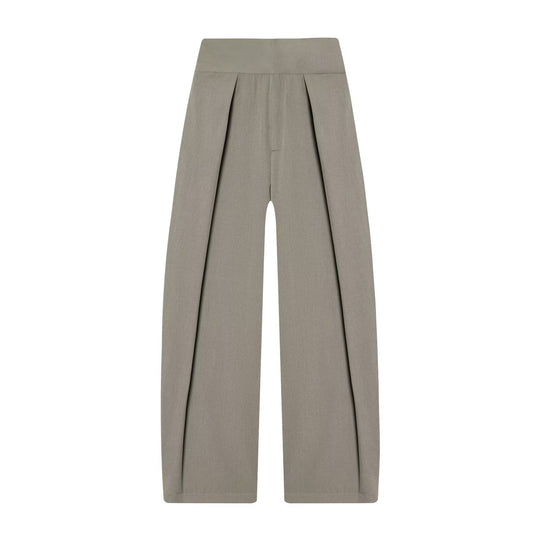 Damen elegante weite Hose mit feinen Falten EB