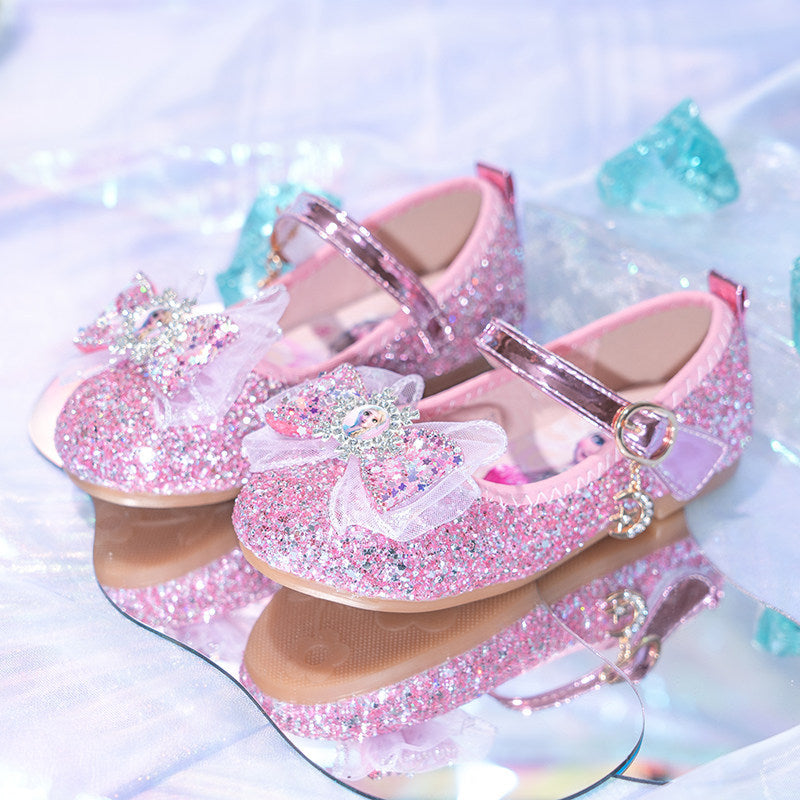 Mädchen Glitzernde Ballerina mit dekorativer Schleifenapplikation EB