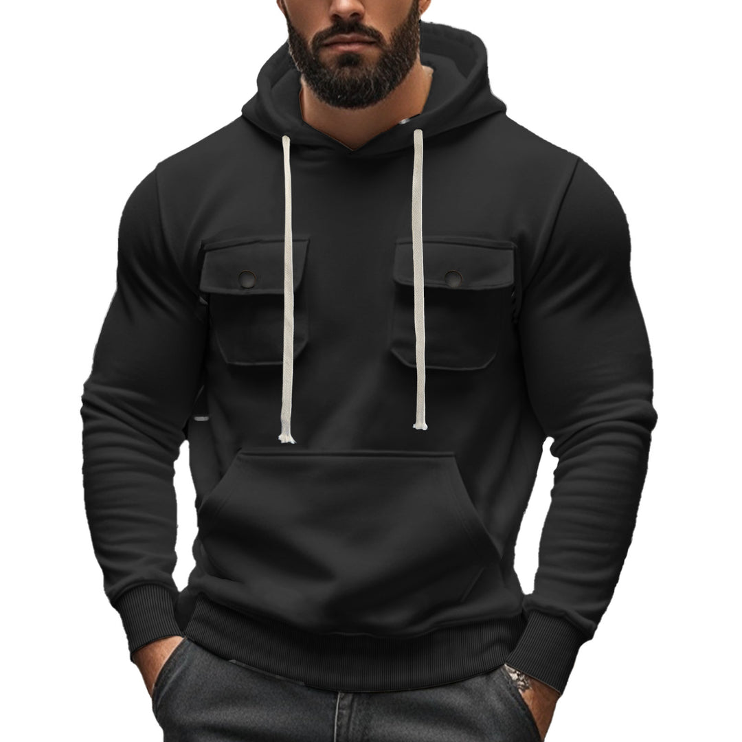 Herren Kapuzenpullover mit praktischen Pattentaschen und modernem Design EB
