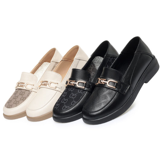 Damen Mokassins mit modischem Schmuckdetail und rutschfester Sohle EB