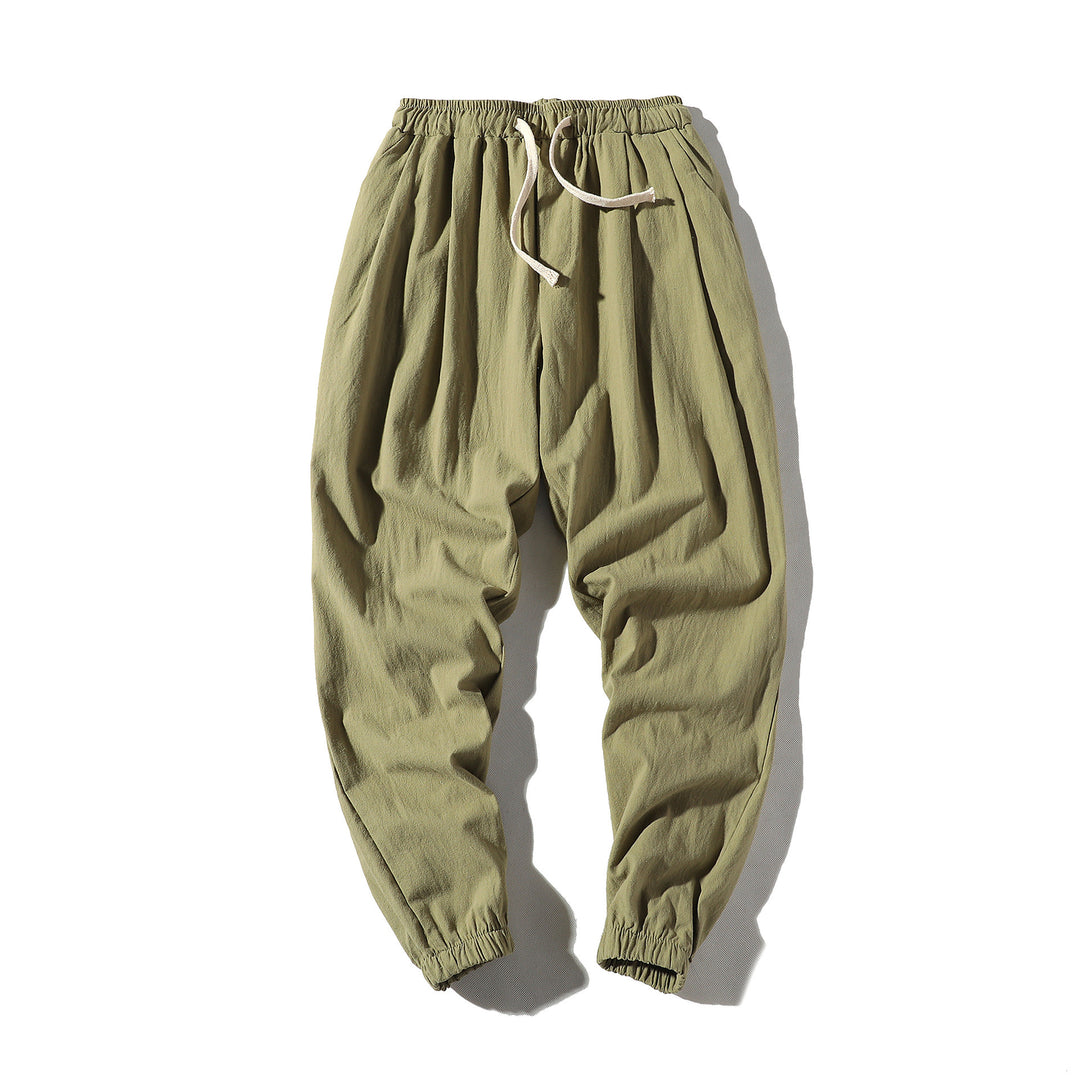 Herren nan lockere Jogginghose mit elastischem Bund, Kordelzug, Seitentaschen und elastischen Bündchen EB