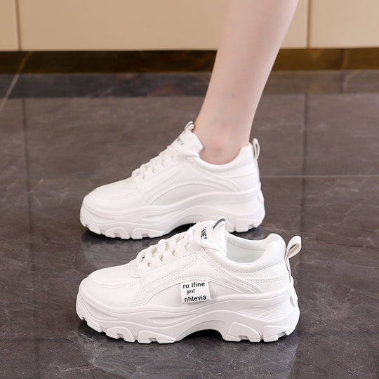 Damen Chunky Sneakers mit rutschfester Profilsohle und atmungsaktivem Obermaterial EB