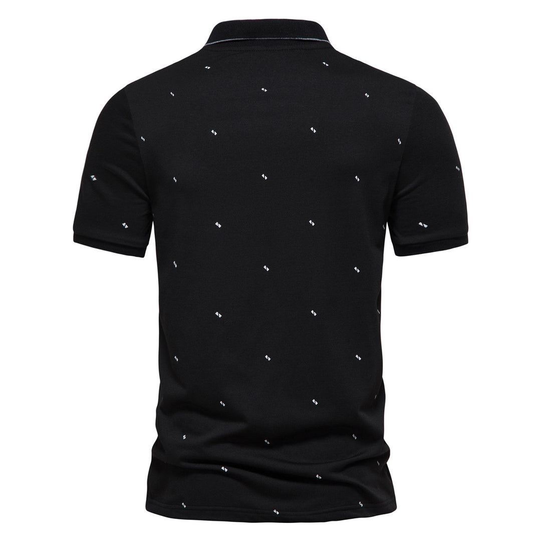 Herren Polohemd mit feinem Muster EB