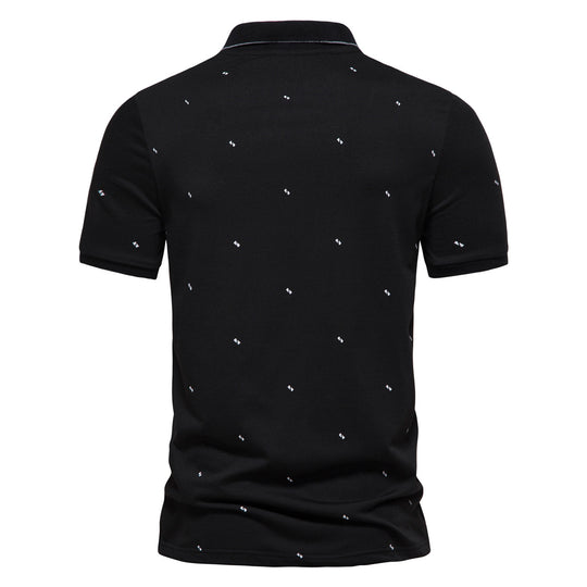 Herren Polohemd mit feinem Muster EB