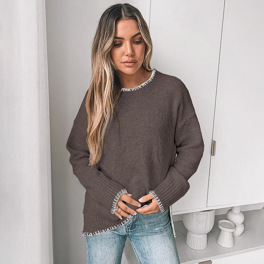 Damen Übergrößen Strickpullover EB