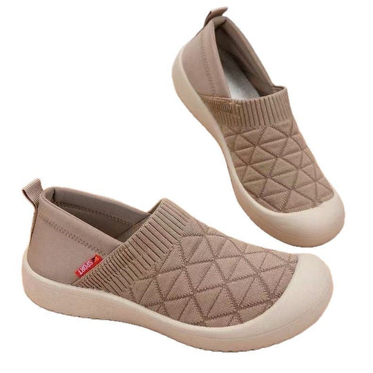 Damen Atmungsaktive Slip-On Freizeitschuhe mit rutschfester Sohle EB