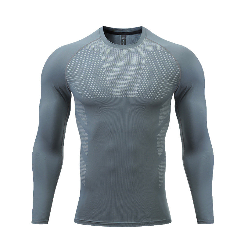 Herren Kompressions-Langarm-Sportshirt EB