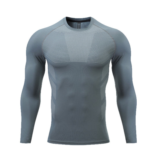 Herren Kompressions-Langarm-Sportshirt EB
