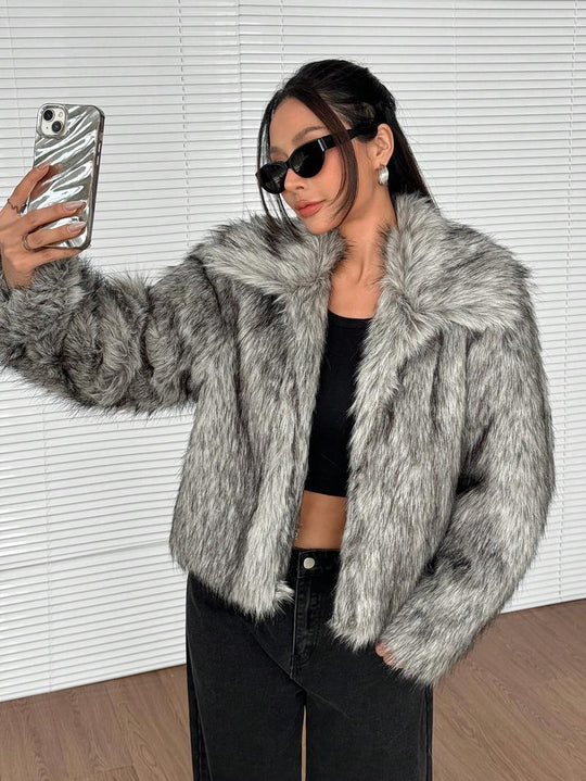 Damen Kunstpelzjacke EB