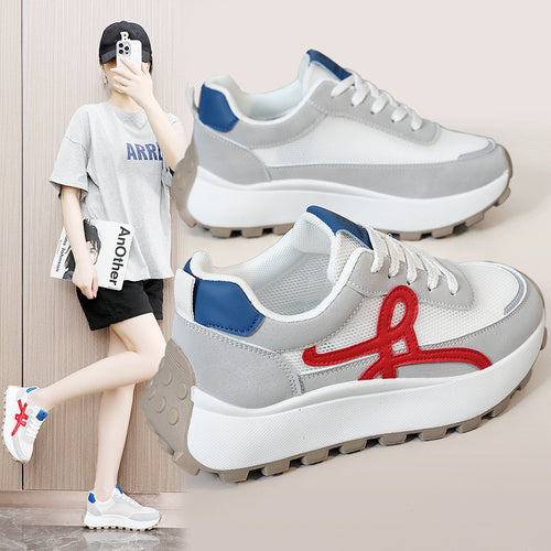 Damen Sportliche Sneaker mit atmungsaktiver Mesh-Oberfläche und dämpfendem Komfort EB