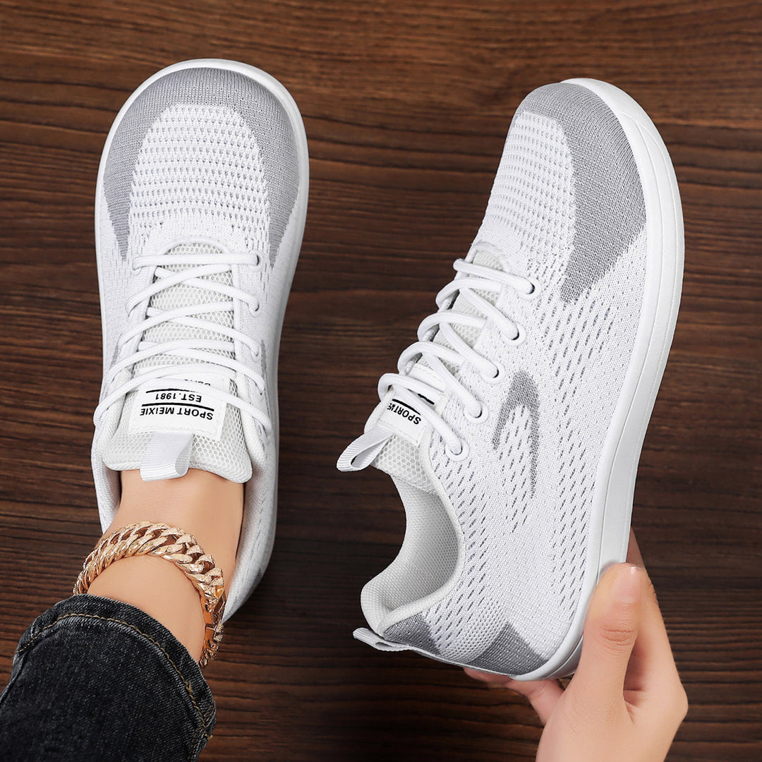 Damen Sportliche Mesh-Sneaker mit ergonomischem Fußbett und rutschfester Sohle EB