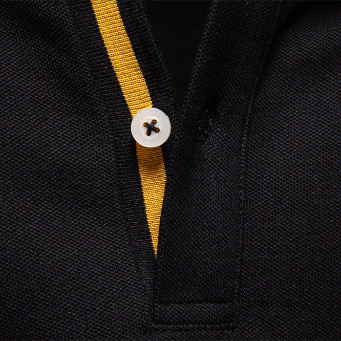 Herren Poloshirt mit klassischer Passform und kontrastierendem Kragen EB