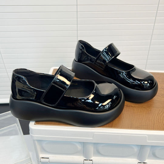 Damen Plateau Schnürschuhe mit praktischem Klettverschluss und trendigem Design EB