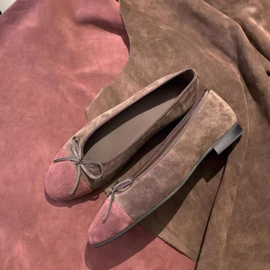 Damen Elegante Ballerinas mit modischem Schleifenakzent EB