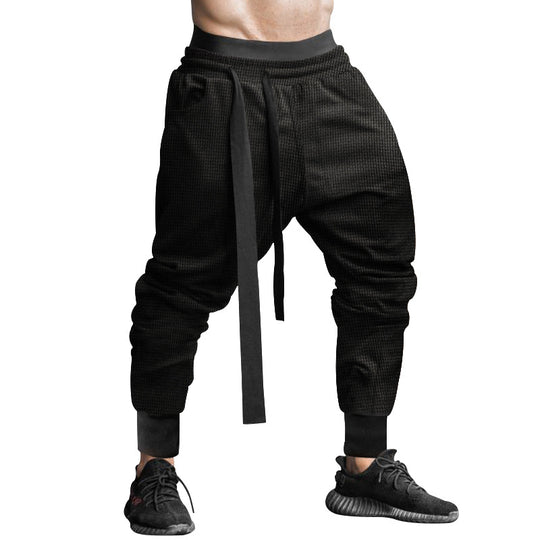 Herren Sportliche Relaxed Fit Jogginghose mit verstellbarem Bund EB