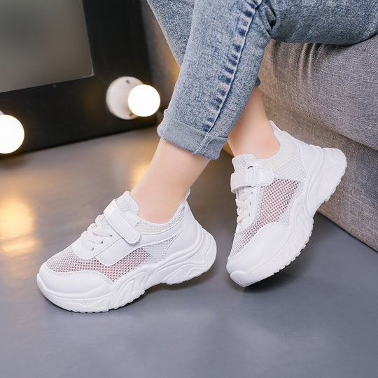 Damen Sneakers mit atmungsaktivem Obermaterial und rutschfester Laufsohle EB